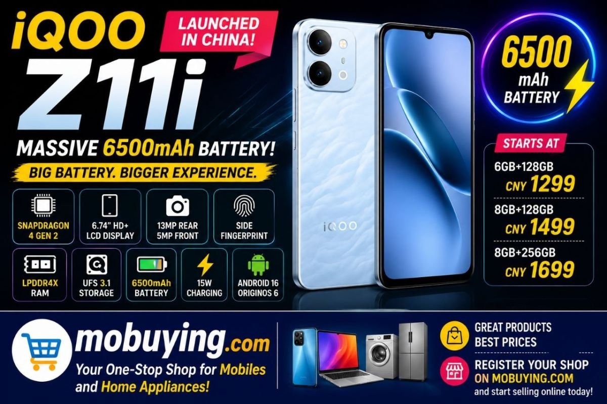 iQOO Z11i Launched in China with a Massive 6500mAh Battery