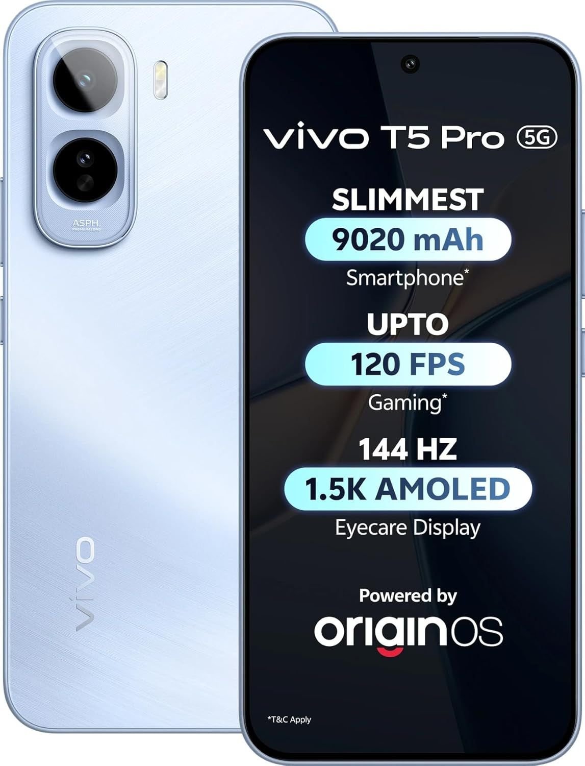 VIVO T5 Pro (8GB RAM, 128GB Storage)