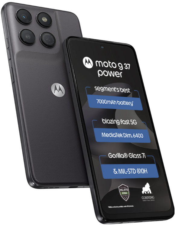 MOTOROLA g37 power (PANTONE Impenetrable, 128 GB) (4 GB RAM)