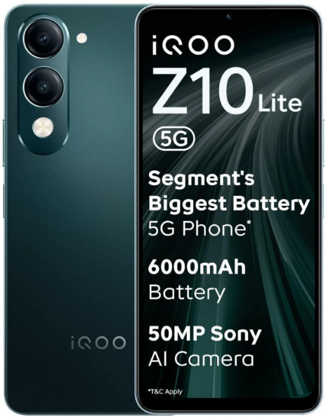 IQOO Z10 Lite 5G (Cyber Green, 128 GB) (6 GB RAM)