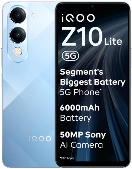 IQOO Z10 Lite 5G (Titanium Blue, 128 GB) (6 GB RAM)